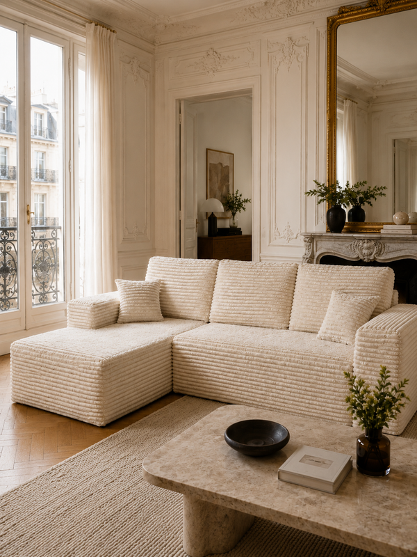 Canapé installé dans un salon