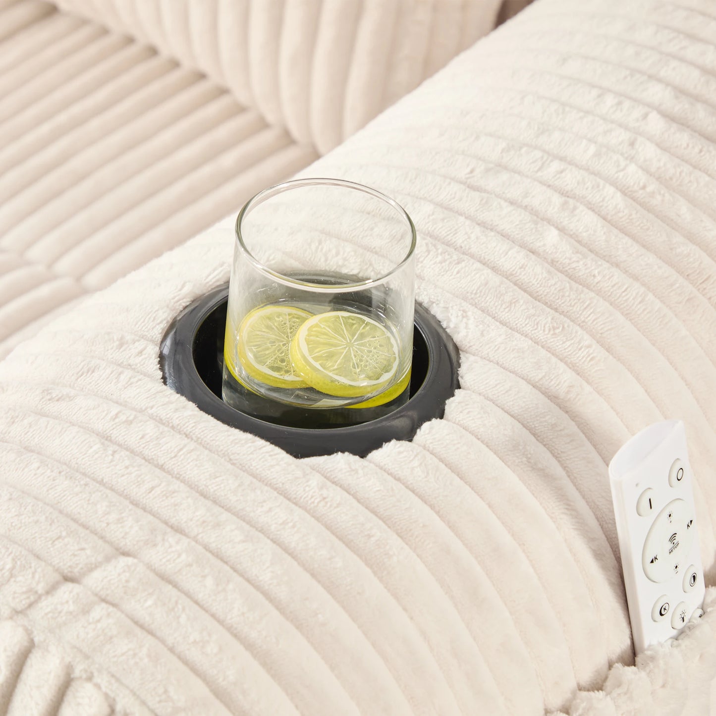 Canapé Modulable Velours Côtelé — Modulora | Beige, Gris, Kaki, Noir