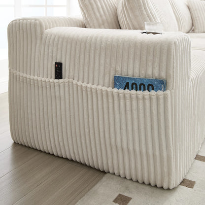 Canapé Modulable Velours Côtelé Compressé — Modulora | 5 Coloris